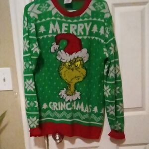 Festive Green Holiday Sweater